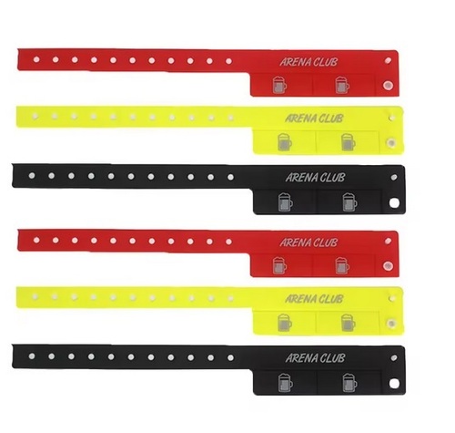 Double Layers Medical Sublimation PVC Bracelet With Slide Lock for Holiday