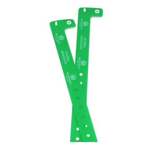 One-Off Use Vip Medical Tag Plastic Bracelet With Fastener for Festival