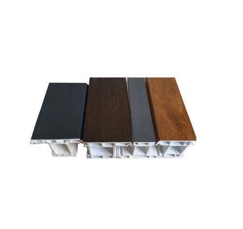 PVC Plastic Extrusion ABS LG Film Wood Laminated Profiles