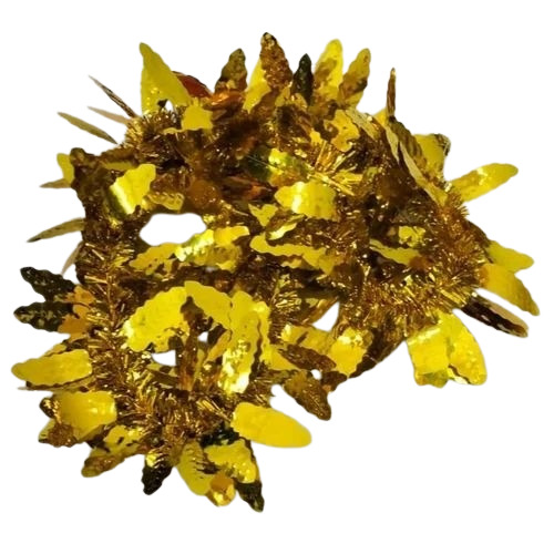 Golden Plain Tinsel Garland