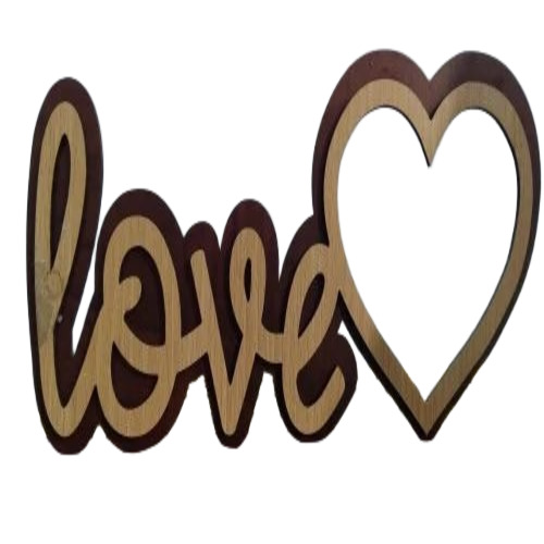 Heart Shape Wood Photo Frame