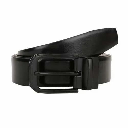 Men Black Casual Leather Belt