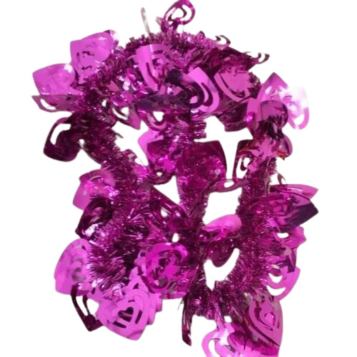 Pink Glossy Tinsel Garland