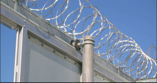 Silver Concertina Wire