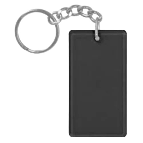 Black Acrylic Keychain