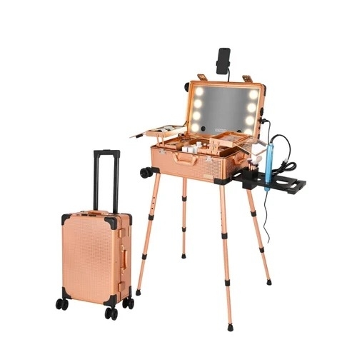 Golden Led Vanity Makeup Toiletry Box