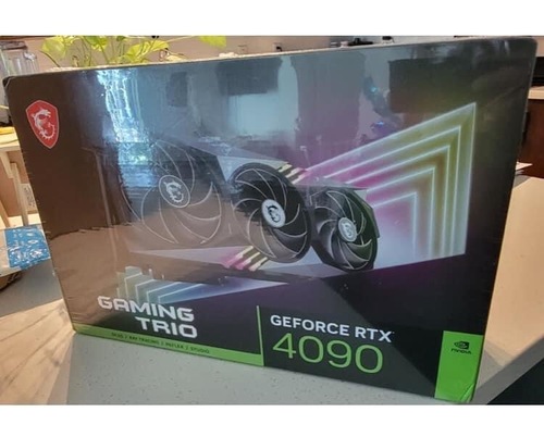 MSI GeForce RTX 4090 Gaming X Trio 24G Gaming Graphics Card - 24GB GDDR6X, 2595 MHz, PCI Express Gen 4, 384-bit, 3X DP v 1.4a, HDMI 2.1a (Supports 4K & 8K HDR)