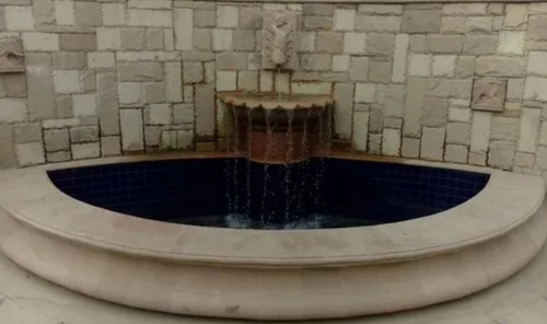 Outdoor Fountain Waterfall - Color: Grey