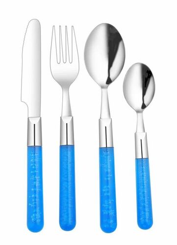 24 Pcs Maple Blue Cutlery Set