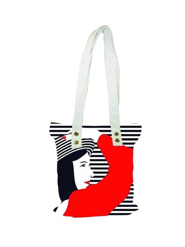 Astara Printed Canvas Tote Bag