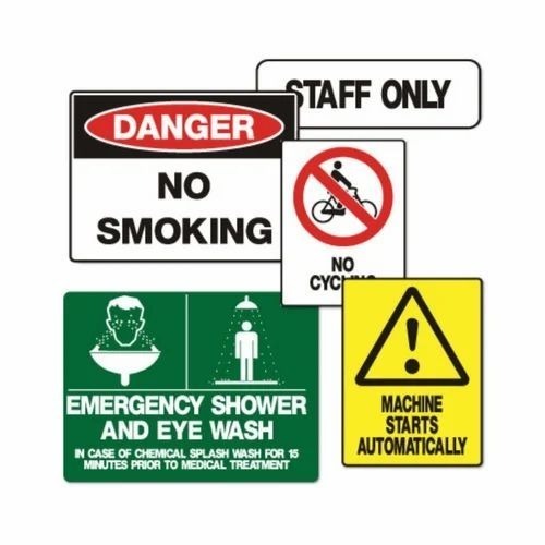 Danger Sign Printed Stickers