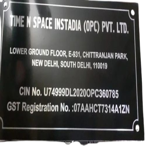 Designer Black Name Plates