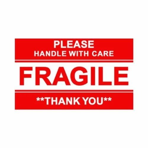 Fragile Printed Stickers