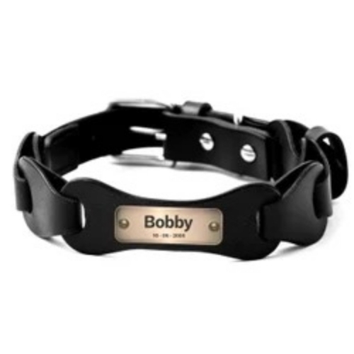 Leather Personalized Dog Collar
