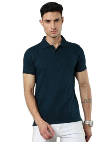 Men Black Polo T Shirt
