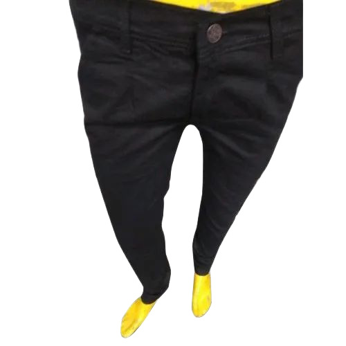 Mens Black Cargo Jeans