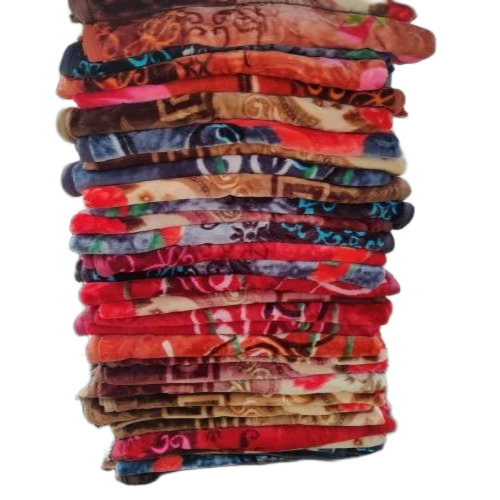 Single Bed Printed Mink Blanket