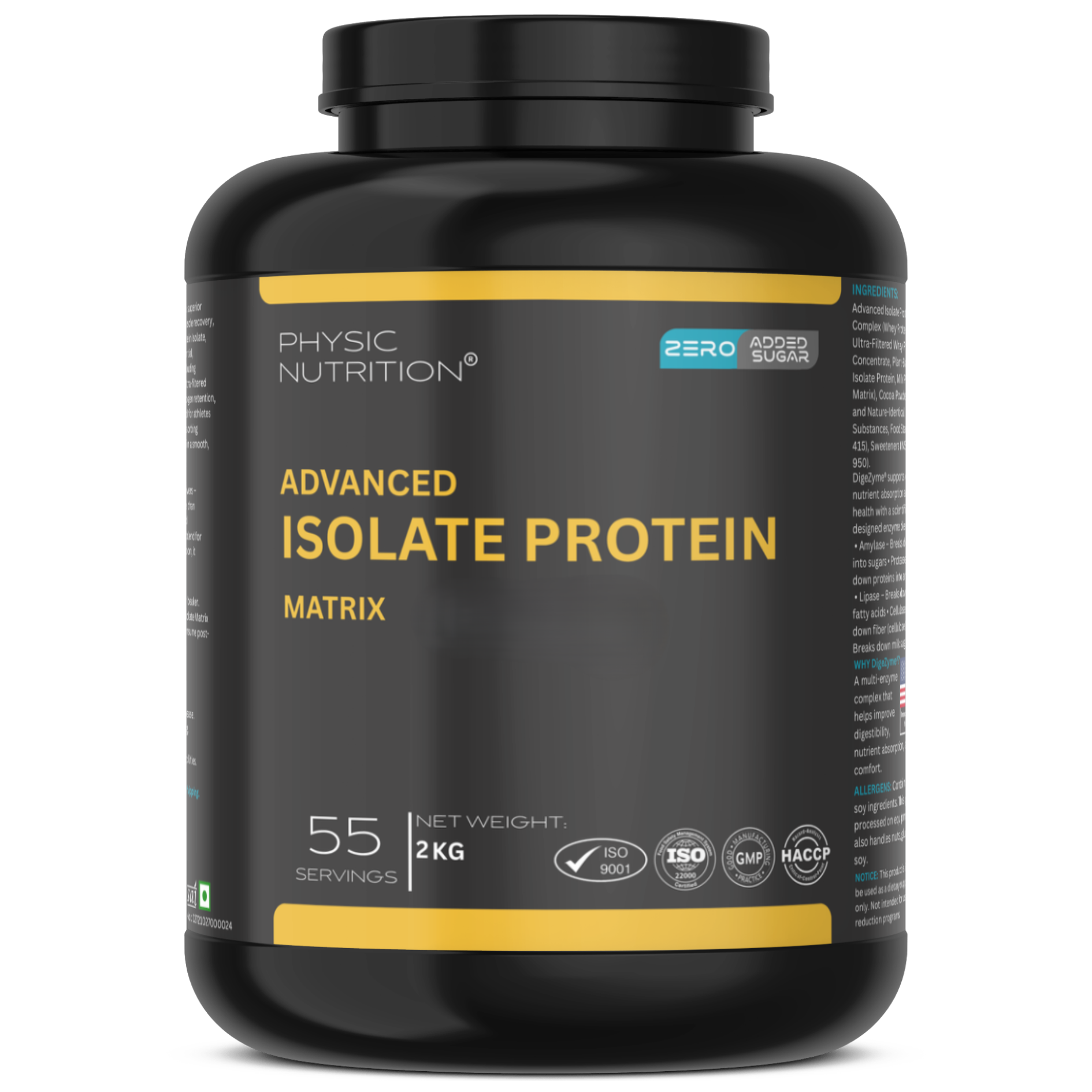 Physic Nutrition Advanced Isolate Protein Matrix 2 Kg Pack - Dosage Form: Powder