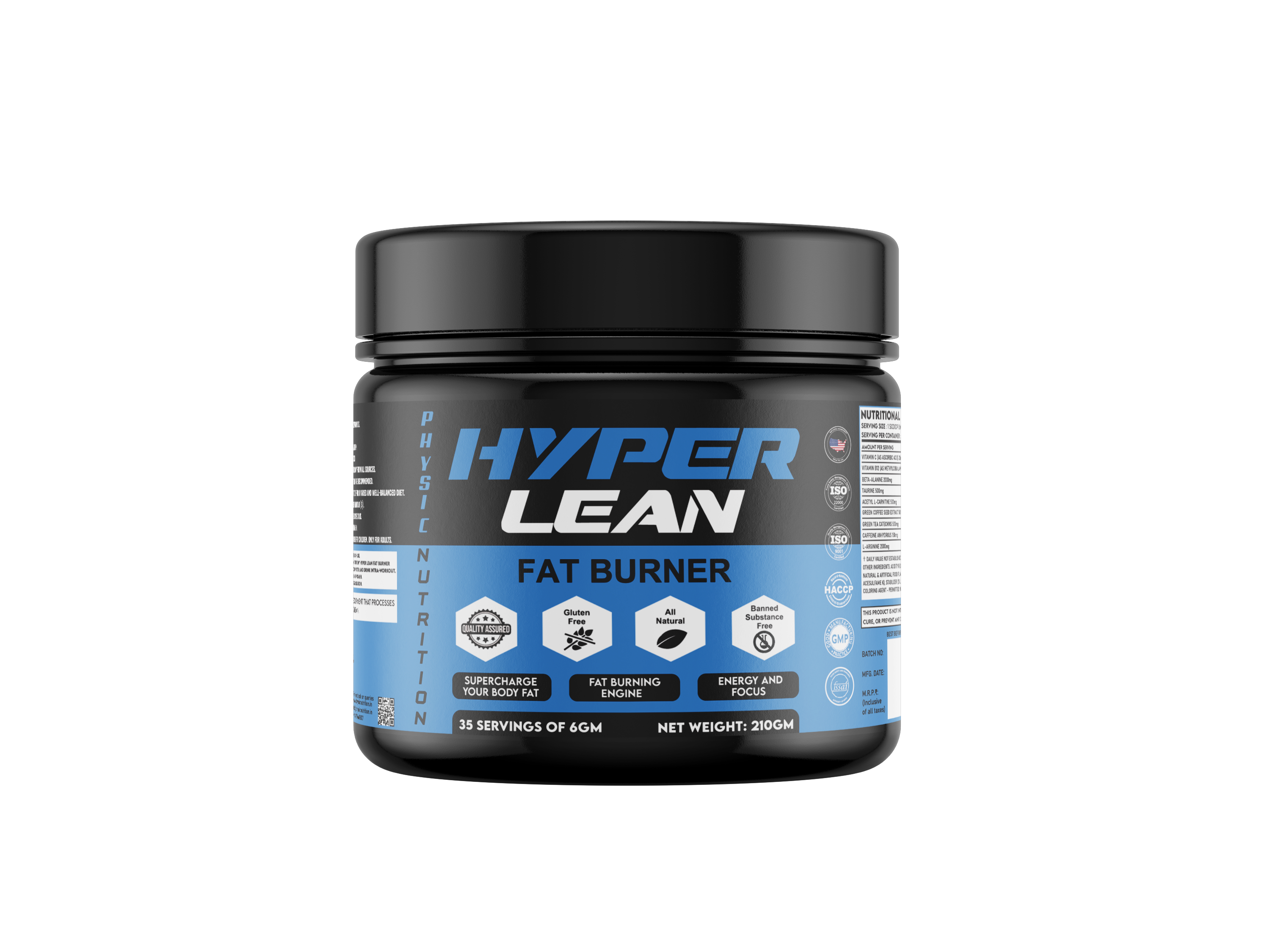 Physic Nutrition Hyper Lean Fat Burner 210G - Dosage Form: Powder