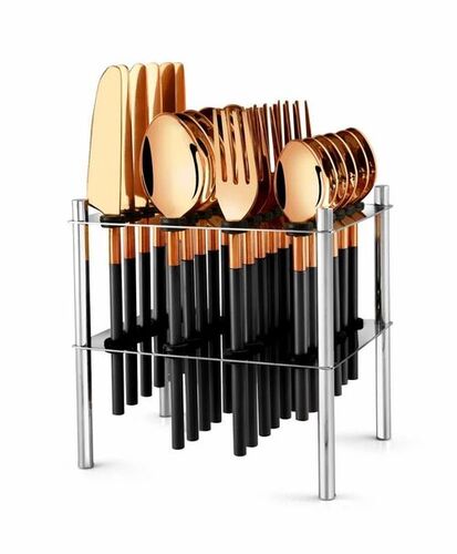 24 Pcs Zara Rosegold Spoon/Knife Cutlery Set