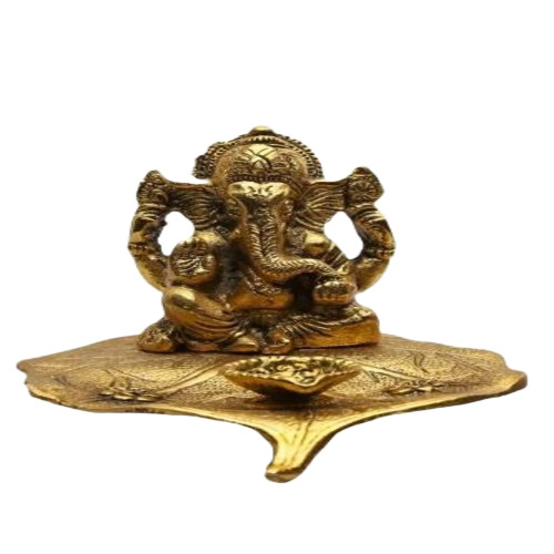 God Metal Ganesh Statue
