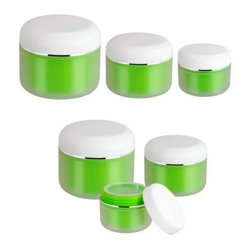 Green Cosmetic Cream Jar