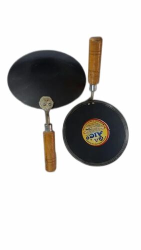 Iron Tawa With Wooden Handle
