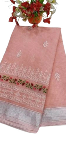 Leaf Printed Kota Doria Saree