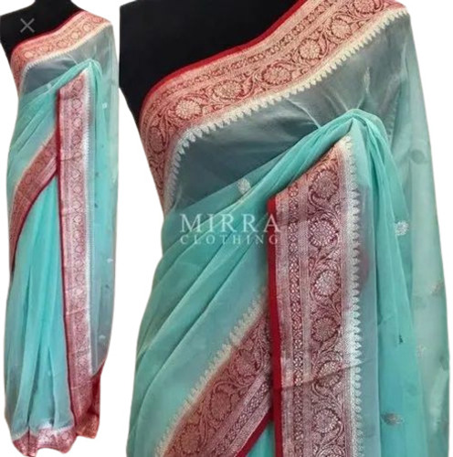 Pure Kaddi Georgette Saree