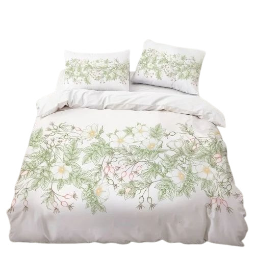 Queen Size Poly Cotton Printed Bed Sheet
