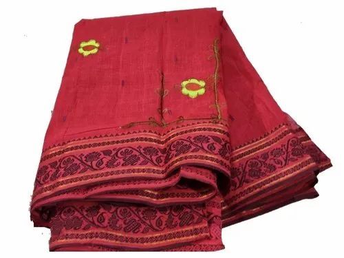 Red Cotton Saree