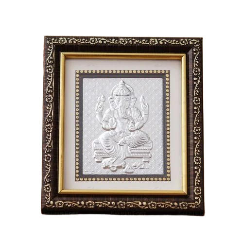 Silver Plated Laxmi Photo Frame