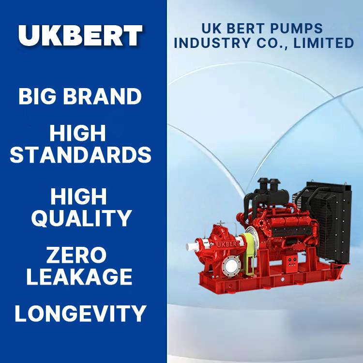 Diesel Engine Middle Open Double-Suction Fire Pump Set