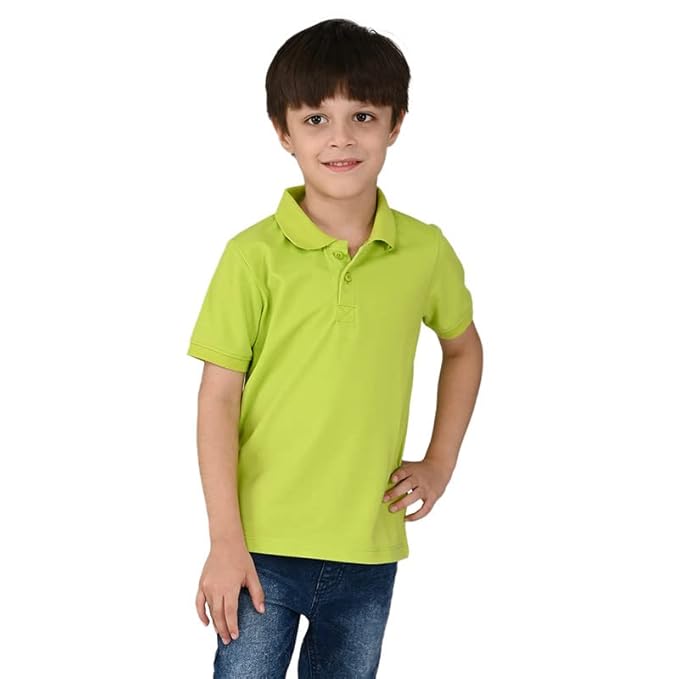 Kids 220 Gsm Cotton Collar Tshirt - Gender: Unisex