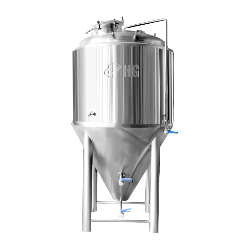 2000l Beer Fermentation Tank Jacket Conical Fermenter For Beer Brewing Fermenting