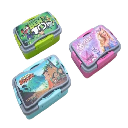 Cartoon Printed Plastic Lunch Box