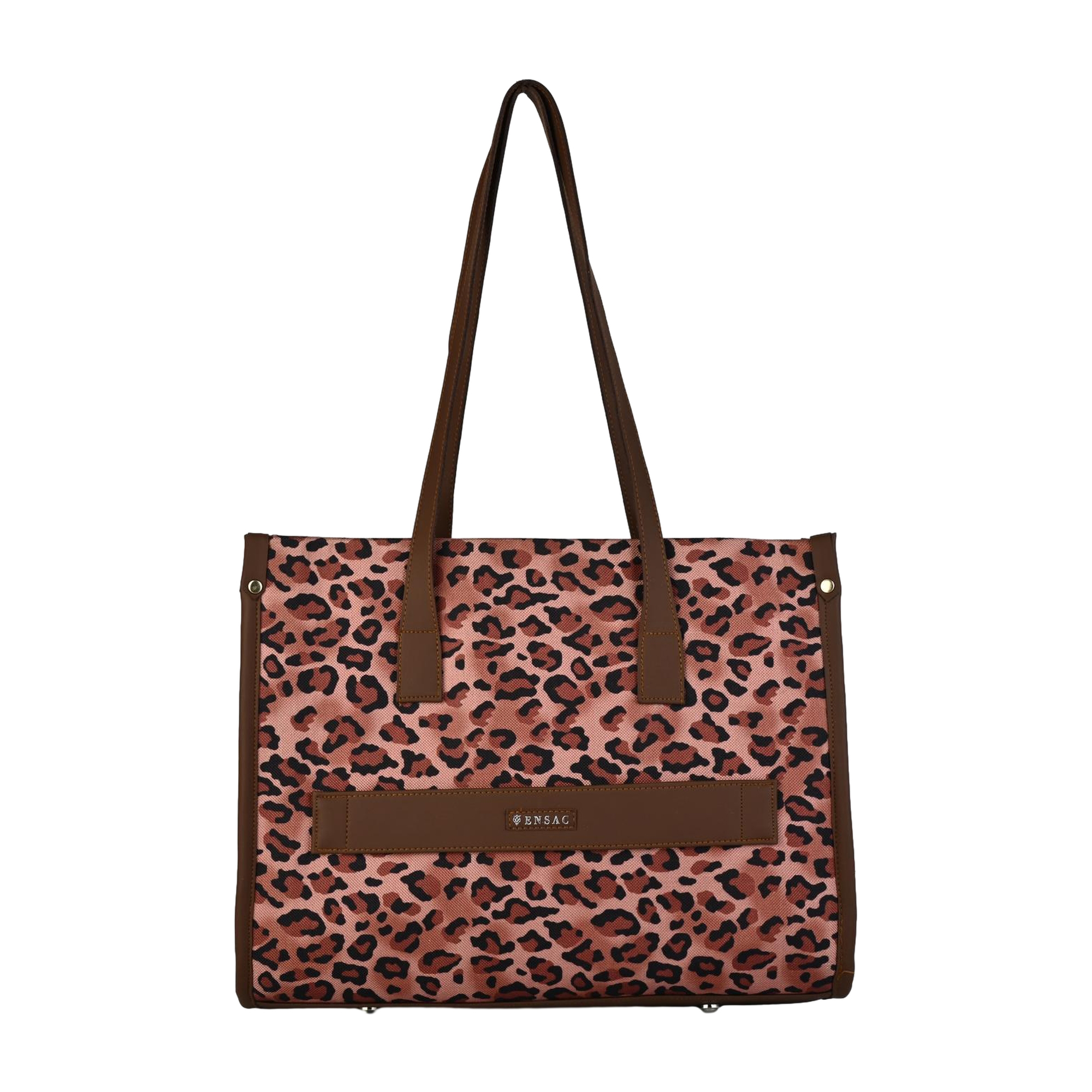 Ensac Jumbo Leopard Print Tote Bag