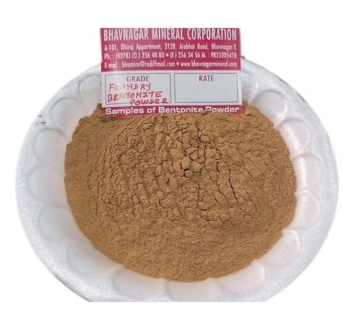 Foundry Grade Bentonite Powder - Brown Powder, Fine Particle Size | High Swelling Capacity, Quick Hydration, Low Fluid Loss, Chemical Stability