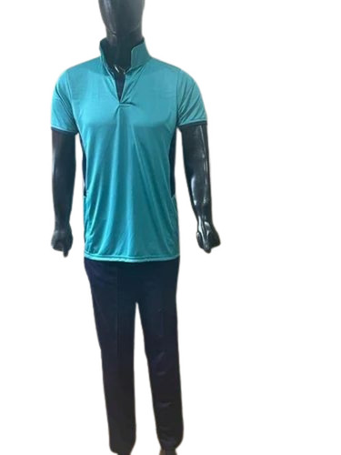 Mens Half Sleeves Blue T Shirt