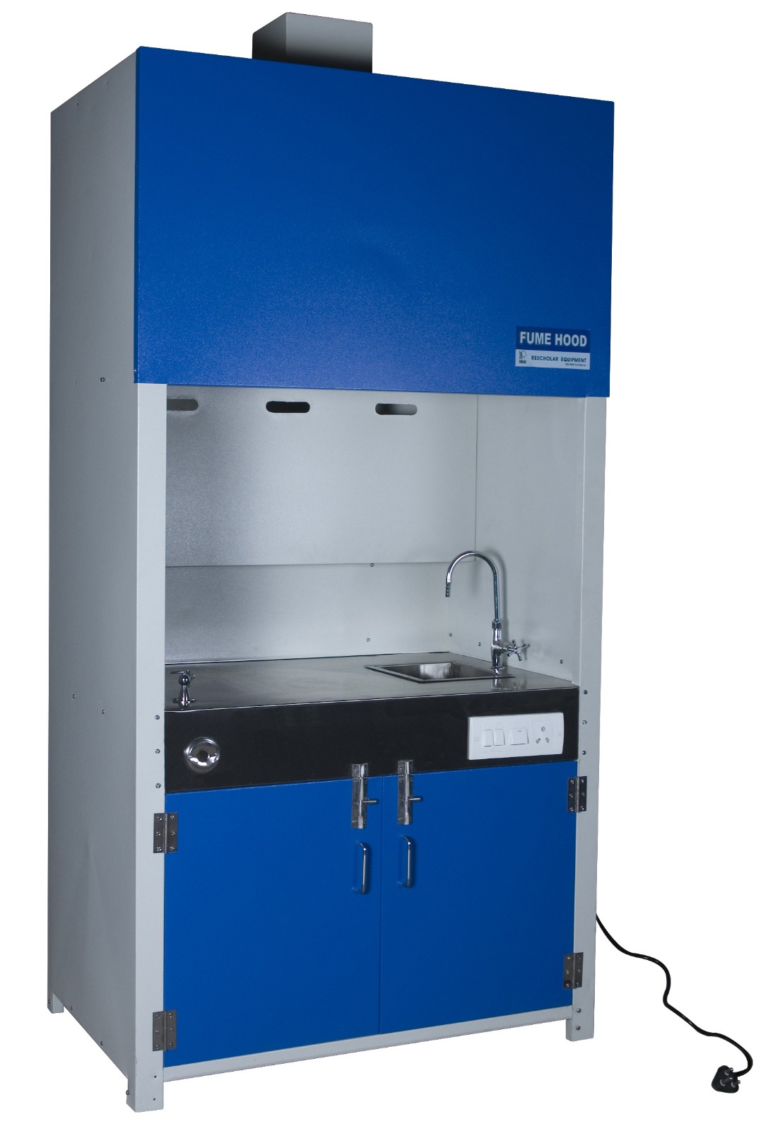 Mild Steel Fume Hood - Color: Blue