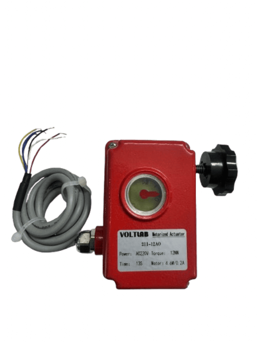 Nano Size Quarter Turn Electrical Actuator - Color: Red