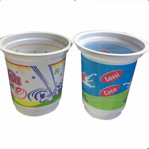 Printed Plastic Lassi Glass