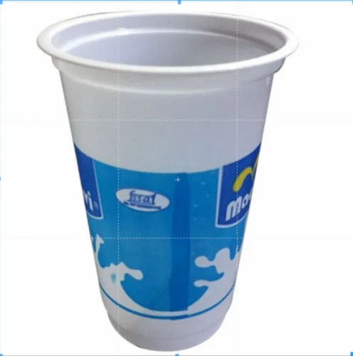 Round Plastic Lassi Glass