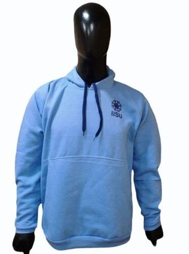 Sky Blue Men Hoodie