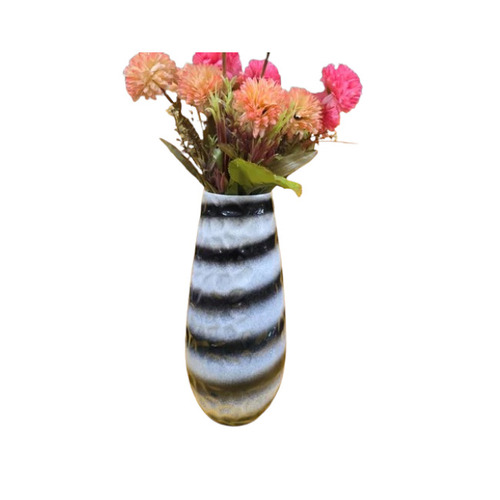 15 Inch Ceramic White Flower Vase