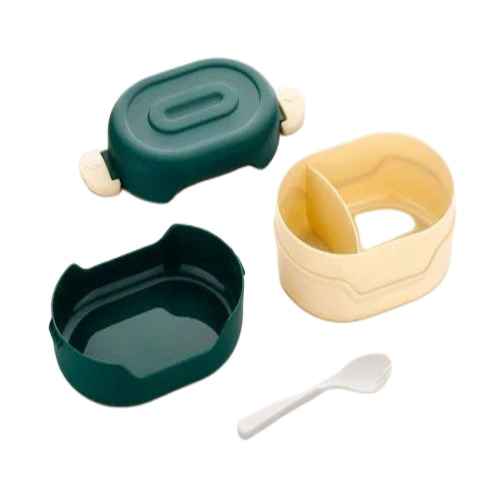 2 Compartment Plastic Lunch Box