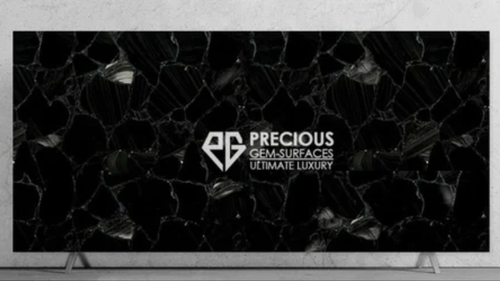 Black Obsidian With Silver Slab