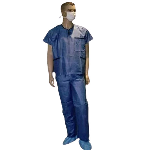 Blue Non Woven Patient Suit