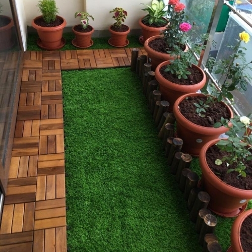 Green Artificial Grass Mat