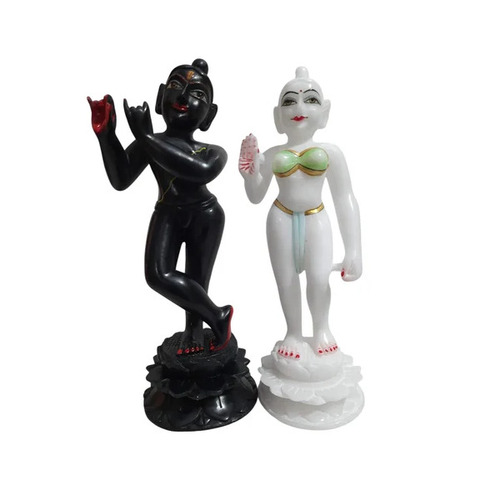 Marble Isckon Kali Krishna Radha Statue